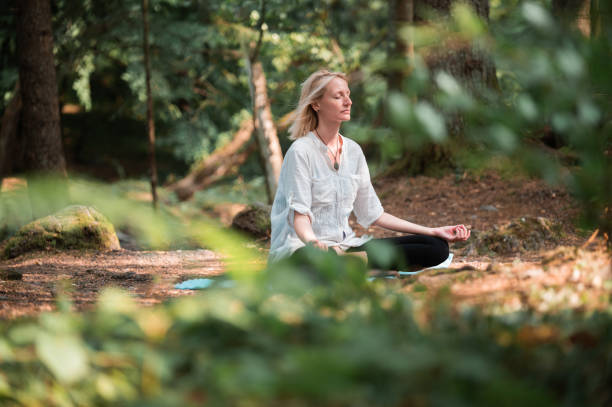 istock Outdoor meditation 1336187365