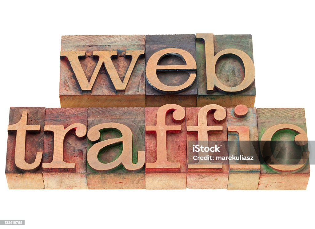 web tráfico de tipografía tipo - Foto de stock de Anticuado libre de derechos