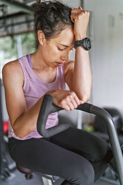 istock Strong Ethnic Woman Exercising In Home Gym 1336192354