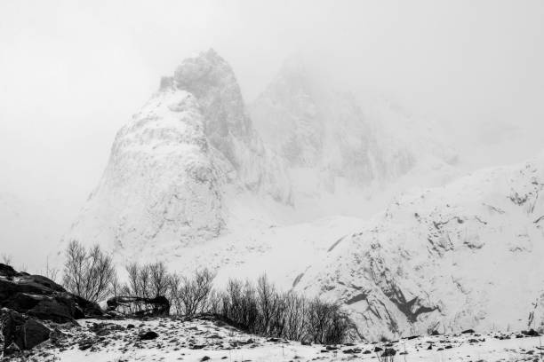 Winter scenery on Lofoten Islands, Norway