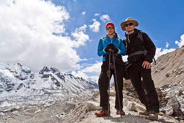 istock Couple Hiking in Himalaya Mountains 133619625