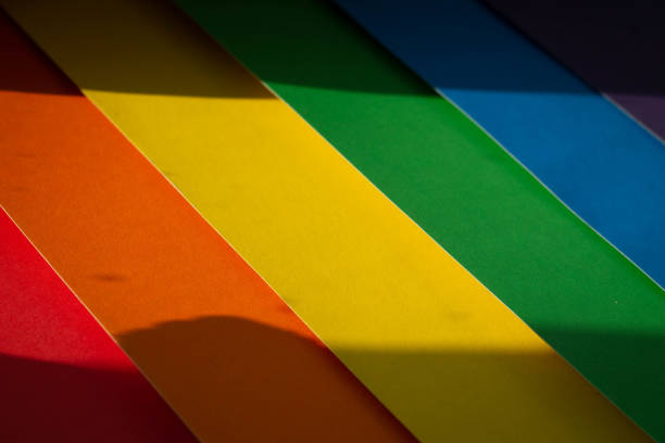 istock Lgbt flag. Rainbow background. Multicolored flag close up. 1336196563