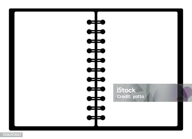 Ring Notebook Vector Ring Notebook Frame Isolated Vector Illustration Stock Illustration ...