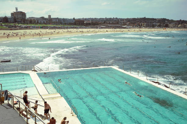 People enjoying activities in Bondi Beach, Australia