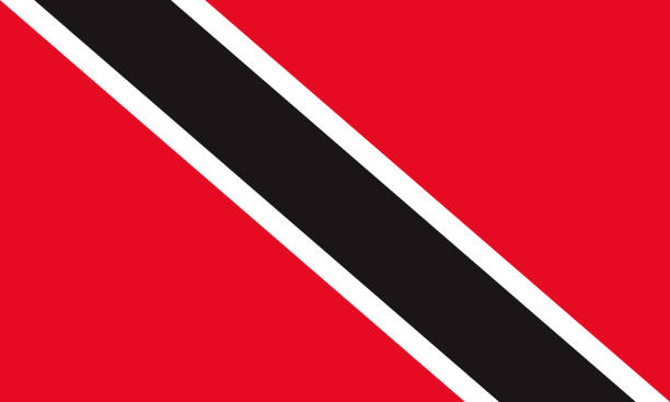 Republic of Trinidad and Tobago Caribbean Flag The flag of the Republic of Trinidad and Tobago. Drawn in the correct aspect ratio. File is built in the CMYK color space for optimal printing, and can easily be converted to RGB without any color shifts. trinidad culture stock illustrations
