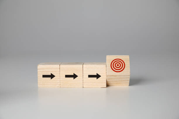 istock Ladder of success change leadership target 1336218904