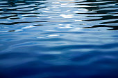 Blue rippled water  background