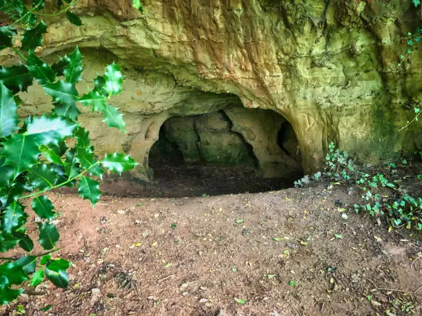 Photograph of Pixie's Parlour Cave in Ottery St.Mary, Devon.