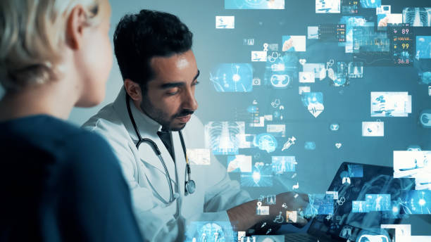 istock Medical technology concept. Remote medicine. Electronic medical record. 1336245307