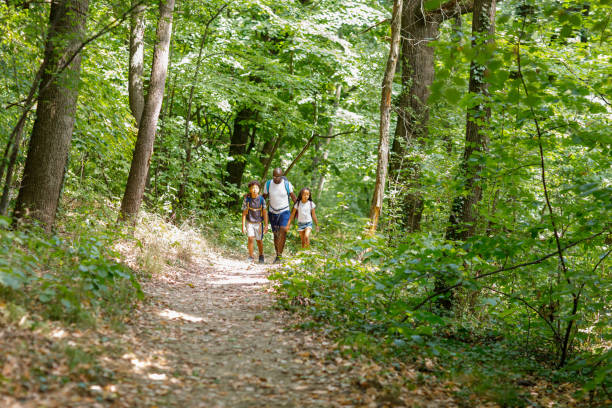 istock Father And Kids Hiking Together 1336249816
