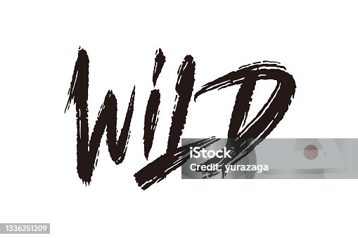 istock Wild vector lettering 1336251209