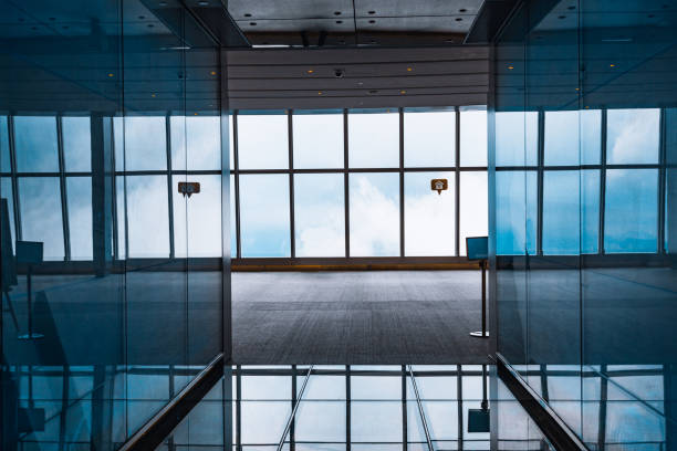 istock Interior of the modern office building 1336251349