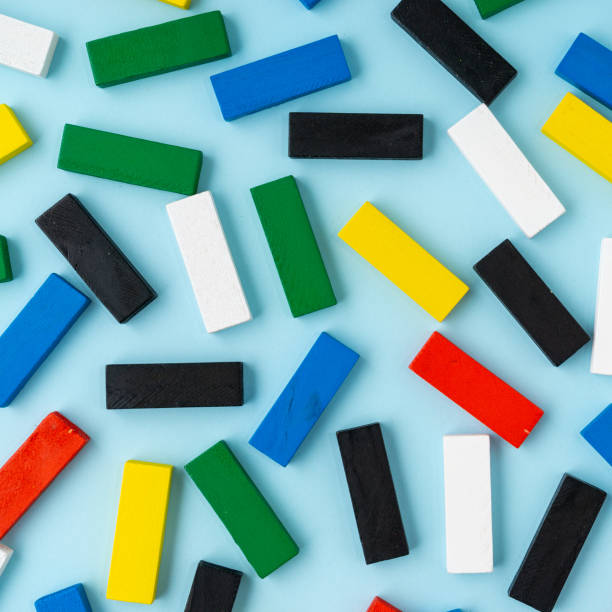 istock Colorful wooden block perfect for background. 1336252398