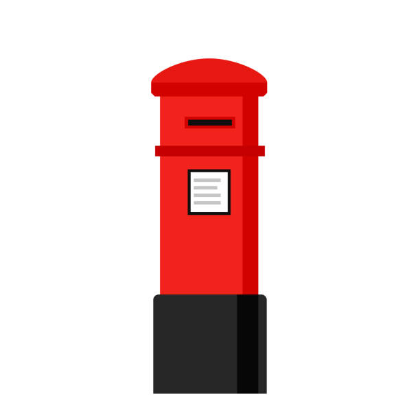 ロンドンのレターボックスアイコン - mailbox点のイラスト素材／クリップアート素材／マンガ素材／アイコン素材