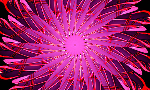 illustrazioni stock, clip art, cartoni animati e icone di tendenza di tratti pennello caleidoscopio. astratto. illustrazione. sfondo frattale sul desktop. - kaleidoscope fractal watercolour paints watercolor painting