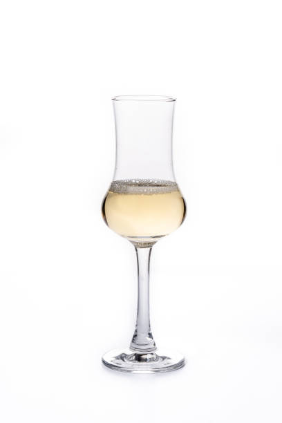 istock Italian golden grappa drink 1336257618