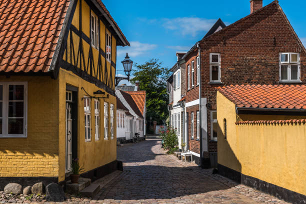 istock A small street in Denmark's oldest city Ribe 1336258670