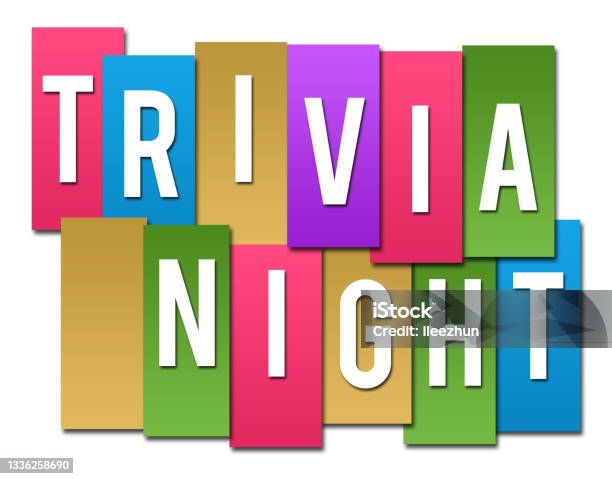 Trivia Night Colourful Stripes Group Stock Illustration - Download Image Now - Quiz Night, Trivia, Backgrounds