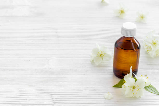 istock Essential jasmine oil for perfume arome or massage 1336262536