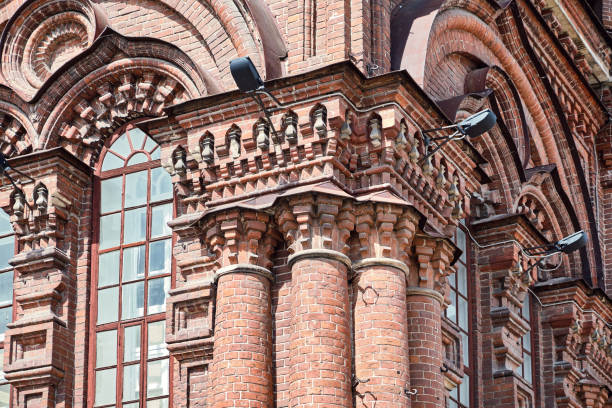 istock Historical building with brick walls columns and windows 1336271407
