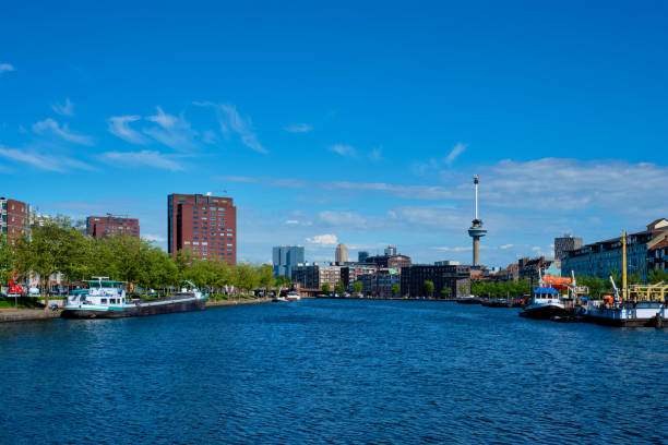 istock Rotterdam cityscape with Euromast observation tower 1336277928