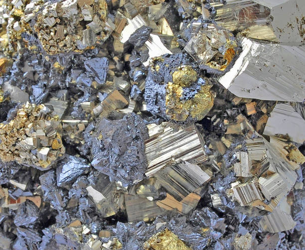 Pyrite, beautiful single large Pyrite, beautiful single large cubes goldco precious metals complaints stock pictures, royalty-free photos & images