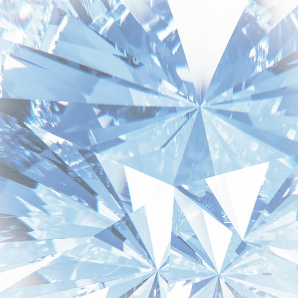 istock Beautiful Bright White Diamond Background - White Crystal Background 1336279228