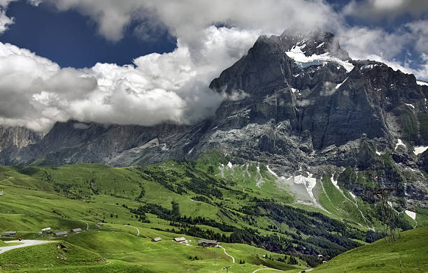 istock Alpine mountain landscape with beautiful sky, Grindelwald - Switzerland 133628270