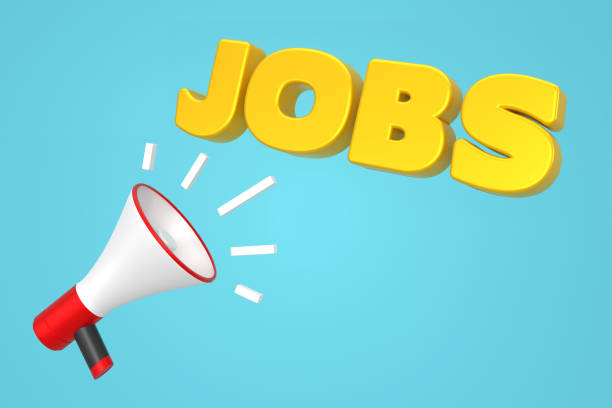 istock Announcement message with megaphone. Jobs Concept. 1336284938