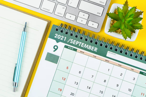 istock September 2021 desk calendar and diary with keyboard computer 1336298798