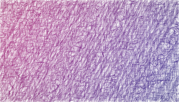 istock Hand painted background. Purple embossed pencil abstract texture. Monochrome. 1336312174