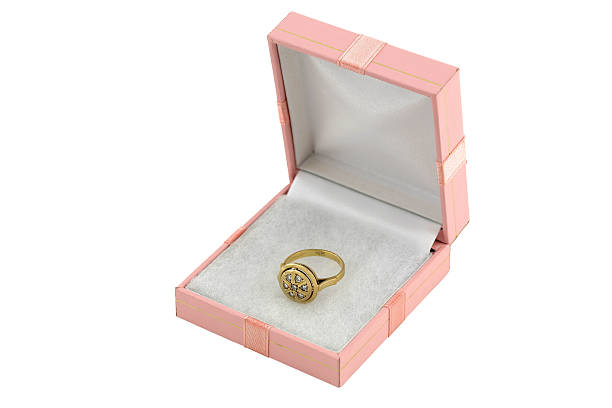 istock jewelery gold ring with diamond in box 133632019