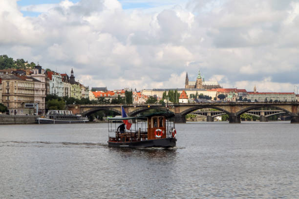 istock The ferry on the river Vltava i Prague 1336320769