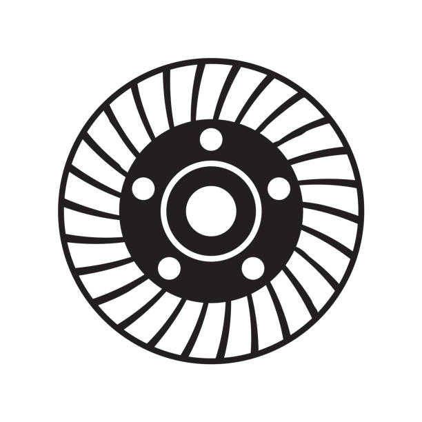 ilustrações de stock, clip art, desenhos animados e ícones de grinding disc. diamond grinding cup wheel tool for processing and leveling surfaces. - ideogram