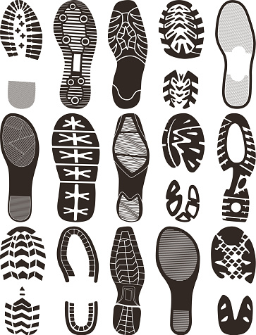Shoe prints.