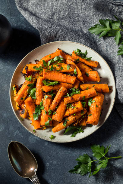 istock Homemade Organic Orange Roasted Carrots 1336324445