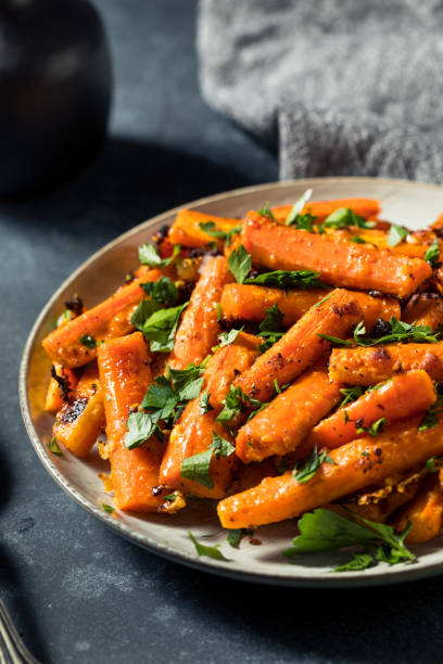 istock Homemade Organic Orange Roasted Carrots 1336324447