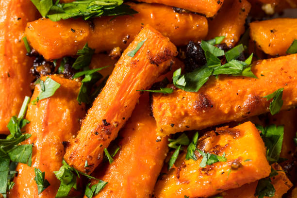 istock Homemade Organic Orange Roasted Carrots 1336324457