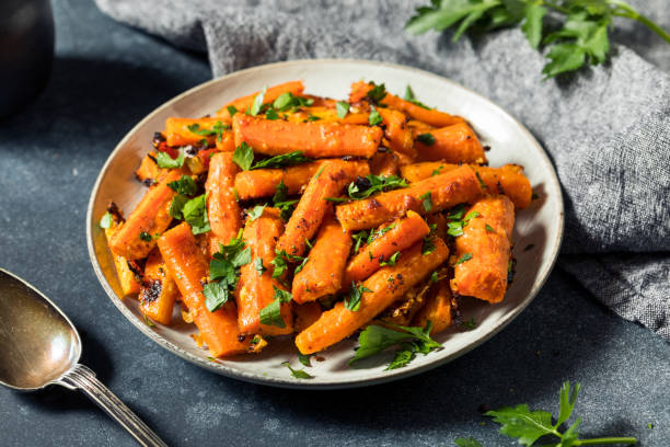 istock Homemade Organic Orange Roasted Carrots 1336324463
