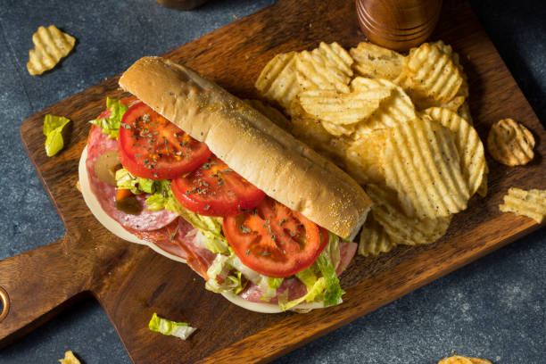 Homemade Cold Cut Italian Sub Sandwich