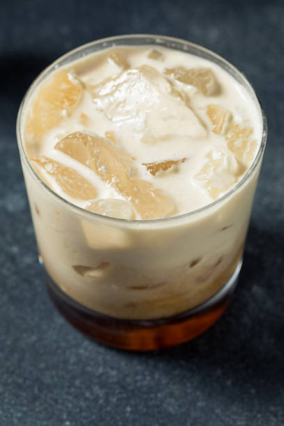 istock Refreshing Boozy White Russian Cocktail 1336324635