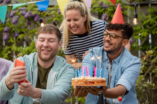 istock Celebrating at a Birthday Party 1336326448