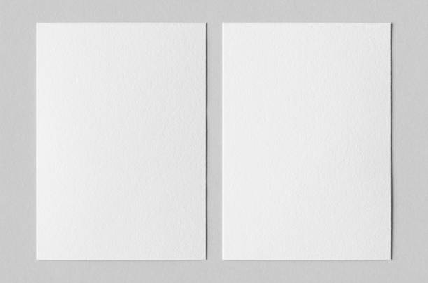 istock Textured A6 invitation card or flyer mockup, portrait orientation. 1336329999
