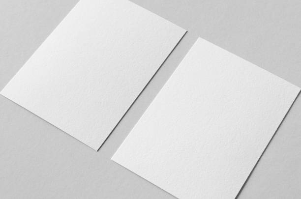 Textured A6 invitation card or flyer mockup, portrait orientation.