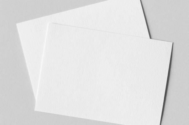 istock Textured A6 invitation card or flyer mockup, landscape orientation. 1336330033