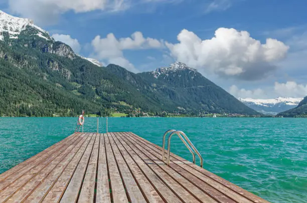 Jetty at Lake Achensee,Tirol,Austria