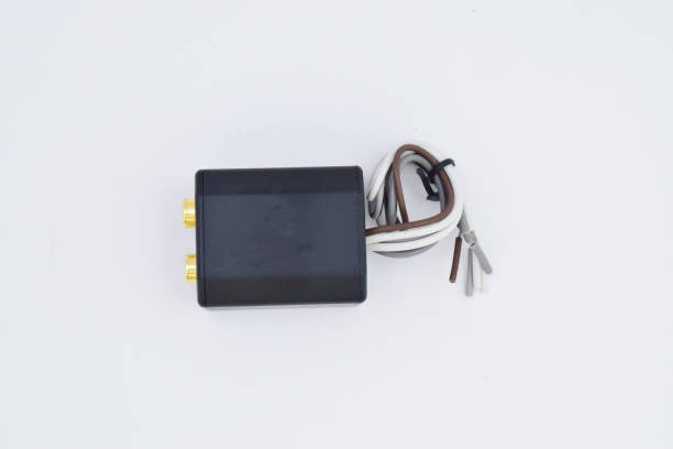 istock line output converter isolated on white background, car accessories 1336341867