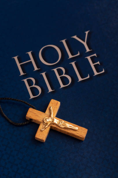 istock Crucifix on the Bible. 1336345930