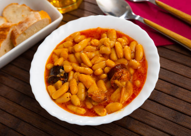 istock Fabada asturiana with stewed beans, pork, morcilla and chorizo 1336348769
