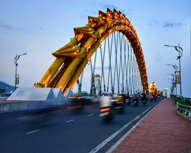 The Dragon Bridge (Vietnamese: Cầu Rồng) is a bridge over the River Hàn at Da Nang, Vietnam.